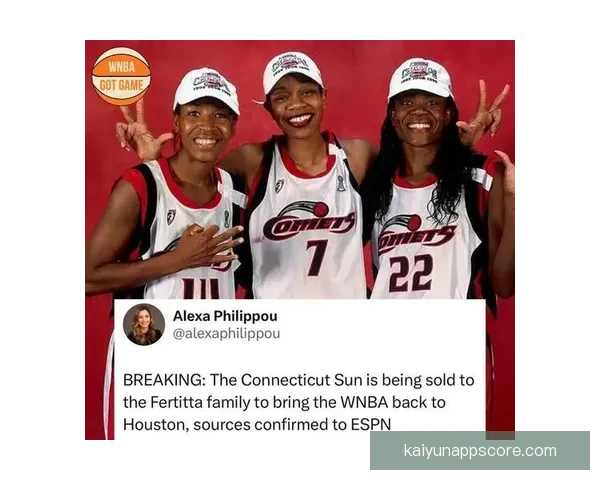 传奇重返休斯顿 火箭老板斥资3亿收购康涅狄格阳光并计划更名彗星队